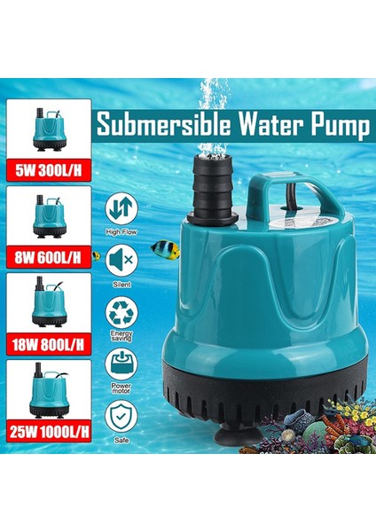 A800 18W Fıskiye Hidroponik Sistem Mini Mikro Dalgıç Su Pompası 220V Lh Düşük Gürültülü Motor Pompaları (Yurt Dışından) fiyatları