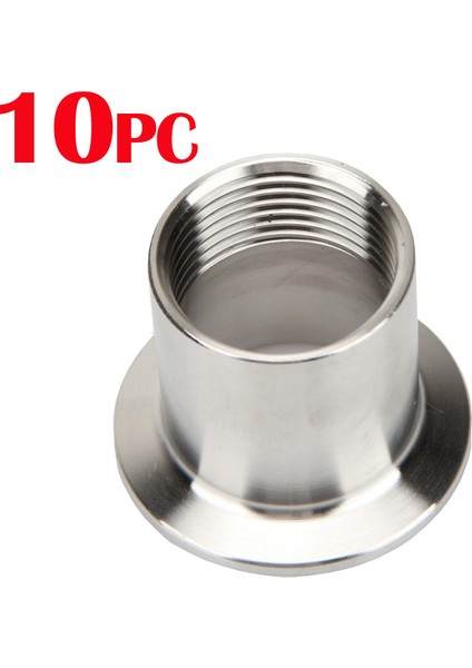 10 Adet Tarzı K40MM(1 Inç Tc) Bspt Dişi Boru Adaptörü Tri Clamp Boru Bağlantı Parçası Paslanmaz Hijyenik Ev Birası (Yurt Dışından)