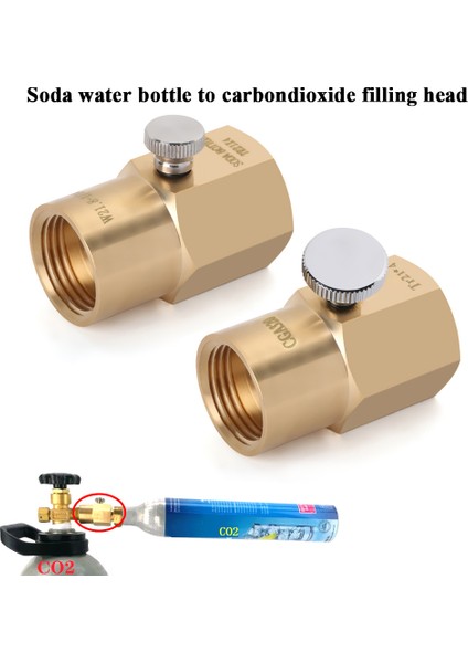 Bronz Sarı Tarzı Sodastream Tüp Dolum Adaptörü Için Co2 Adaptörü ile Kanal Seti Tr Cga Bağlantı Kiti. (Yurt Dışından)