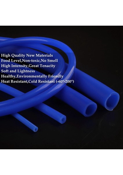 8X12MM Tarzı 100CM 100CM I.d 2~32MM Isıya Dayanıklı Mavi Silikon Hortum Esnek Silika Jel Boru Akvaryum Hava Pompası Gıda Sınıfı Bira Süt Yumuşak Boru (Yurt Dışından) fiyatları