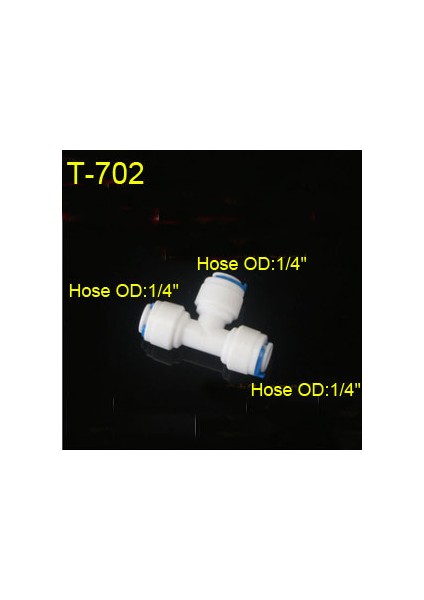 T-702 Tarzı Ro Su Bağlantı Parçaları Hızlı Bağlantı Hortum Plastik Reverse Osmoz Sistemi (Yurt Dışından)