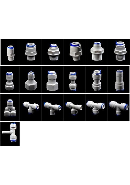 T-702 Tarzı Ro Su Bağlantı Parçaları Hızlı Bağlantı Hortum Plastik Reverse Osmoz Sistemi (Yurt Dışından) fiyatları