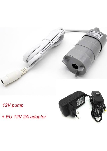 Ab 12V 2A Adaptör Yüksek Sıcak Satılık 12V Dc 1.2A Lh Güneş Akvaryumu Için Üç Ip Mikro Dalgıç Motorlu Su Pompası (Yurt Dışından)
