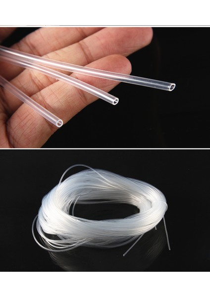 6X8MM Tarzı 100CM Dia Silikon Boru, Güvenli Gıda Sınıfı Şeffaf Esnek Yumuşak Kauçuk Şeffaf Hortum Boru Su Hava Borusu, 1 Metre (Yurt Dışından)