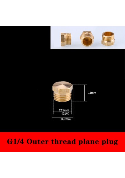 1l4 Erkek Konu Stili Gg2 Bsp Dişi Konik Başlı Pirinç Durdurma Ucu Kapak Tapası Tesisat Bağlantı Adaptörü - (Yurt Dışından)