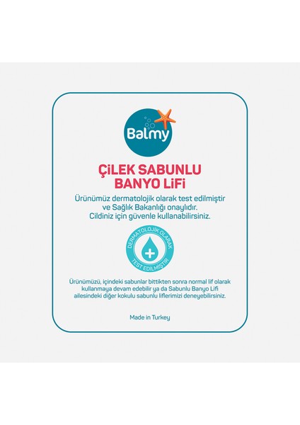 Çilek Sabunlu Banyo Lifi