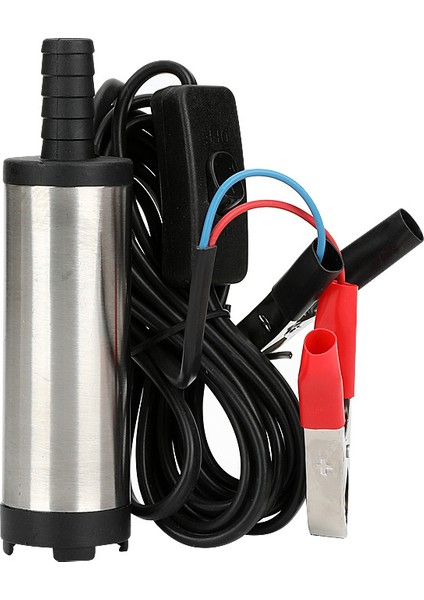 12V Araba 12 V Volt Elektrikli Yakıt Transfer Pompası 12L/DK 12V 24V Dc Paslanmaz Çelik Kabuklu Dizel Yağ Su Daldırma Pompası (Yurt Dışından)