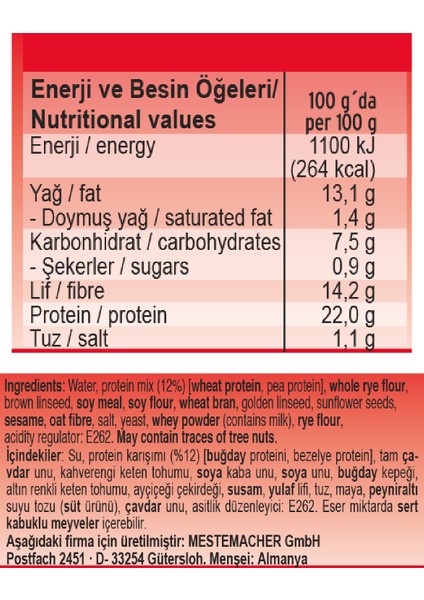 Protein Ekmeği 250 gr