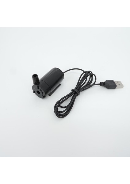 Yatay Siyah USB 5V Düşük Voltajlı Küçük Su Pompası Mikro Mini Daldırma Çeşme Pompası Ultra Sessiz Hidroponik Sebze Yetiştirme El Sanatları Için (Yurt Dışından)
