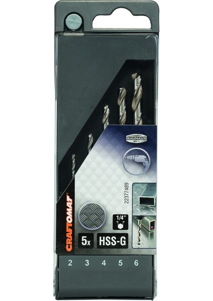 Hss-G Metal Matkap Ucu 2-6 mm 1/4