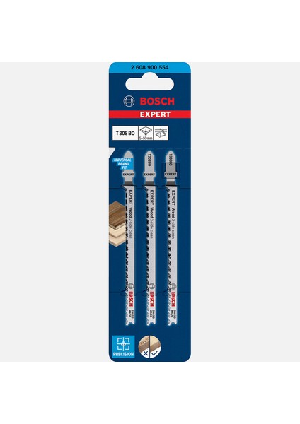 Exp Dekupaj Bıçağı Excleanfwood T308BO 3'lü
