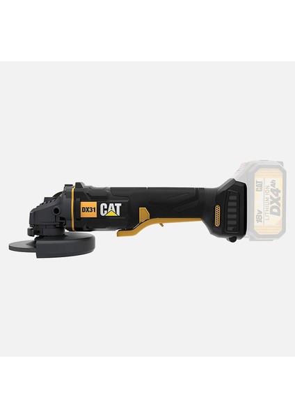 DX31B 18VOLT 115MM Kömürsüz Profesyonel Avuç Taşlama (Akü ve Şarj Cihazı Dahildir.)