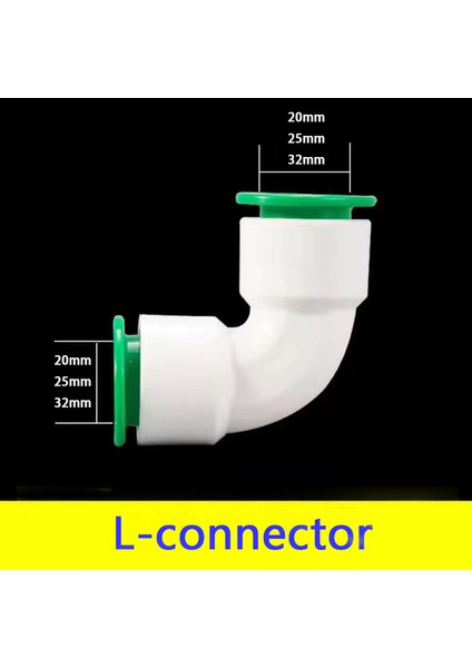 Siyah Stil 25MM Ppr Bağlantı Parçaları Boru Bağlantı Elemanı Değişken Çap Doğrudan Dirsek Üç Yollu Esnek Bağlantı Sıcak Eritme Ücretsiz Bağlayıcı (Yurt Dışından)