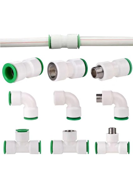 Siyah Stil 25MM Ppr Bağlantı Parçaları Boru Bağlantı Elemanı Değişken Çap Doğrudan Dirsek Üç Yollu Esnek Bağlantı Sıcak Eritme Ücretsiz Bağlayıcı (Yurt Dışından) fiyatları