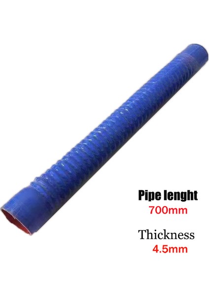 700 mm Tarzı Kimlik 45MM Id mm Mavi Evrensel Silikon Esnek Hortum Radyatör Borusu Hava Emiş Için Yüksek Basınç Yüksek Sıcaklık Kauçuk Birleştirici (Yurt Dışından)
