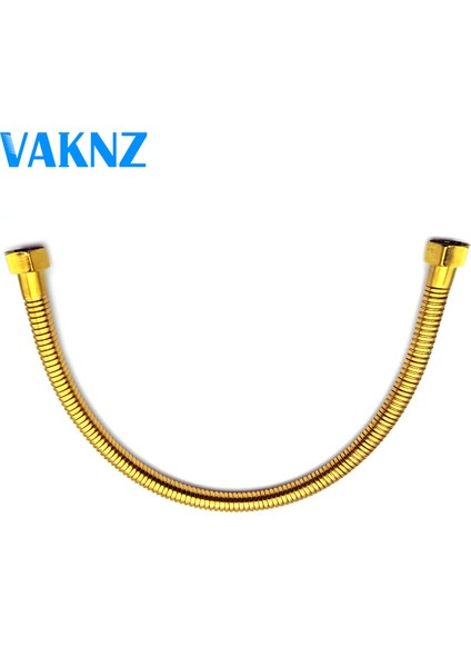 Altın 3l8 Stili 50CM 50CM Altın Renkli Paslanmaz Çelik Boru Bağlantılı Altın Sıhhi Tesisat Hortumu Açı Valfi Bağlantısı (Yurt Dışından)