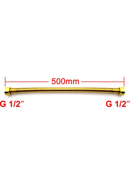 3l8 Tarzı 30CM 50CM Altın Renkli Paslanmaz Çelik Boru Bağlantılı Altın Sıhhi Tesisat Hortumu Açı Valfi Bağlantısı (Yurt Dışından)