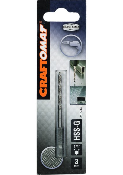 Hss-G Metal Matkap Ucu 3 mm 1/4