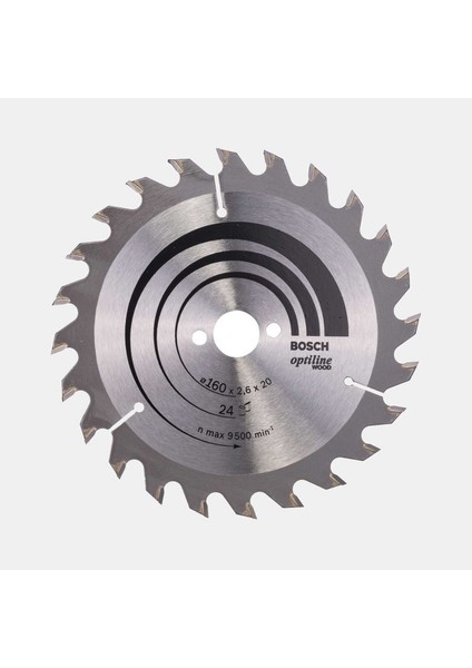 Optiline Daire Testere Bıçağı 160X16 mm 24 Diş