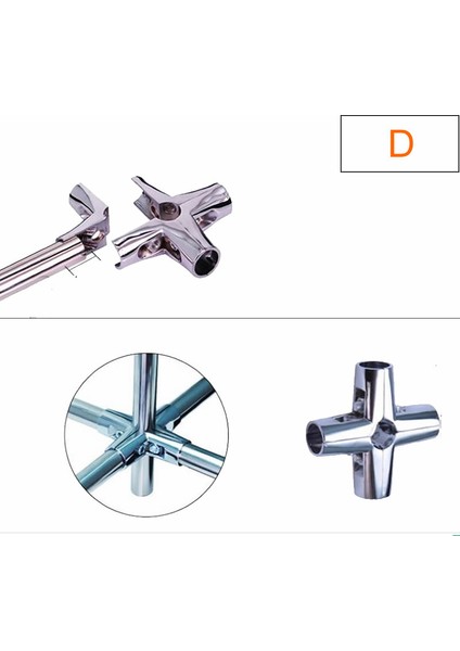 Şekil D Stili 32MM Tüp Için Iç Mekan Parlak Yüzeyli Kullanımı Için Çap Tüp Borusu Kelepçe Dıy Giysi Sergi Rafı Için Güzel Alaşım Tüp Bağlayıcı (Yurt Dışından)