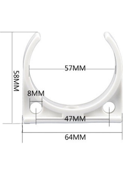 45MM-45MM Tarzı Ters Ozmoz Membran Için Plastik Klips Montajı Ro Su Filtre Askısı (Yurt Dışından)