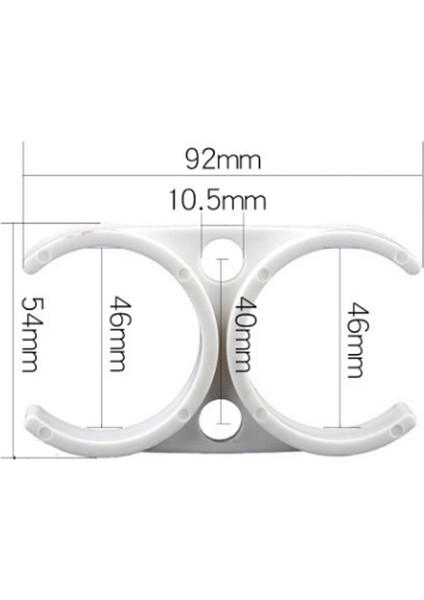 45MM-45MM Tarzı Ters Ozmoz Membran Için Plastik Klips Montajı Ro Su Filtre Askısı (Yurt Dışından)