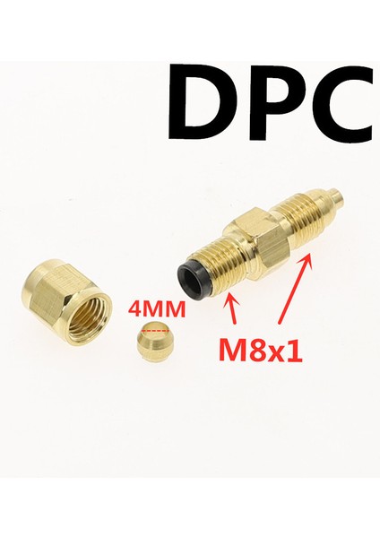 Dpc-Pb-Pn Stili Akış 2 Merkezi Yağlama Sistemi M8X1 Yağ Dağıtıcı Ayrıtı Bağlantıları C Makine Aracı Tüp 4mm Gaz Kelebekleri (Yurt Dışından)