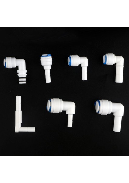 NO.7144 Tarzı Ters Ozmoz Hortum Bağlantı Hızlı Bağlantı Dik Düz Tee Ro Su Akvaryum Plastik Birleşme Boru Bağlantısı (Yurt Dışından)