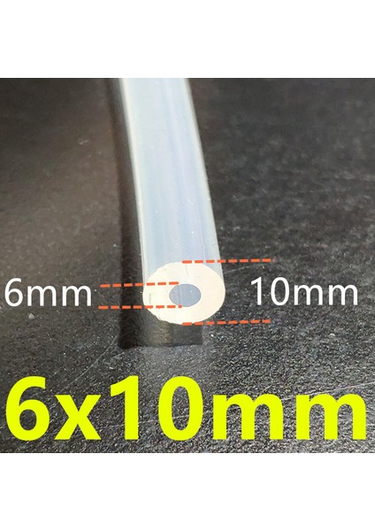 6X10MM Tarzı 1 Metre Silikon Hortum Su Gaz Boru Gıda Sınıfı Şeffaf Kauçuk Hortum Satışını Zararına Sunuyor (Yurt Dışından)
