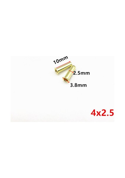 Pt 4x2,5 mm Stili Sıkma Kılıfı Boru Bağlantısı Için Nylon Boruyla Uyumlu Pirinç Yağ Tüpü Burç Çekirdeği (Yurt Dışından)