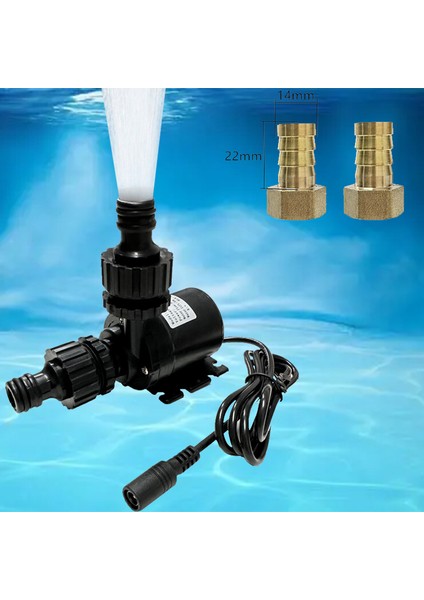 24V Kablo Hızlı Bağlantı Süper Sessiz Dc Fırçasız Pompa Lh Hızlı Bağlantılı Akvaryum Dolaşım Pompası Su Geçirmez Güneş Enerjili Daldırma Pompa (Yurt Dışından)