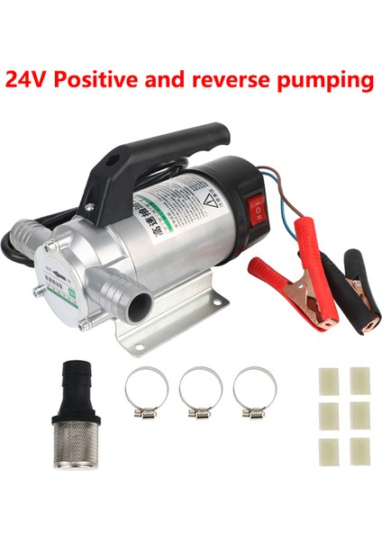 24V 50L/DK 12V 24V 220V Elektrikli Otomatik Yakıt Transfer Pompası Yağ Kerosen Su Küçük Otomatik Dolum Dizel Pompası 12 V (Yurt Dışından)