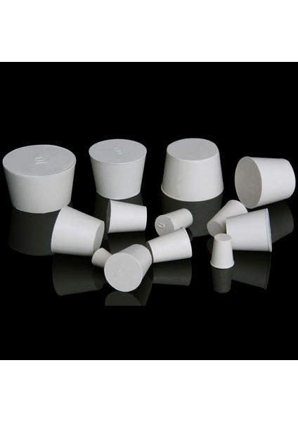 Tip-5 Tarzı 1 Parça Beyaz Katı Kauçuk Tıpa Itme Mühür Tapası Laboratuvar Kauçuk Tıpa Boru Tank Şişe Konik Delik Fiş Çeşitli Boyutlar (Yurt Dışından) fiyatları