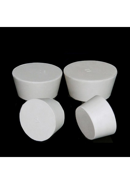 Tip-5 Tarzı 1 Parça Beyaz Katı Kauçuk Tıpa Itme Mühür Tapası Laboratuvar Kauçuk Tıpa Boru Tank Şişe Konik Delik Fiş Çeşitli Boyutlar (Yurt Dışından) indirimleri