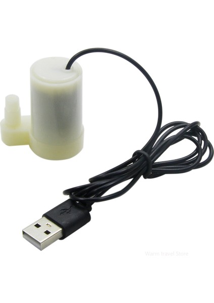 Dikey Beyaz USB 5V Düşük Voltajlı Küçük Su Pompası Mikro Mini Dalgıç Pompa Ultra Sessiz USB Hidroponik Sebze Yetiştirme El Sanatı Çeşmesi (Yurt Dışından)