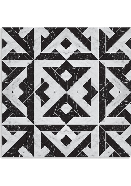 Mermer Desenli Beyaz Duvar Pvc Karola 30 x 30 cm 0.5 mm