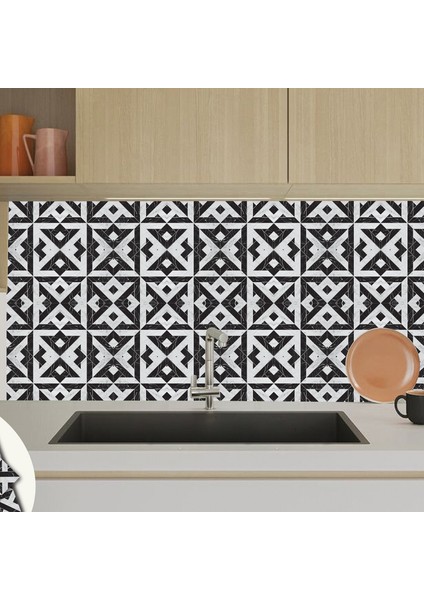 Mermer Desenli Beyaz Duvar Pvc Karola 30 x 30 cm 0.5 mm