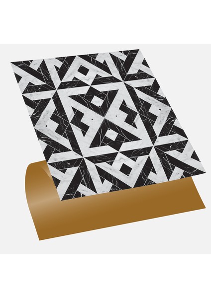 Mermer Desenli Beyaz Duvar Pvc Karola 30 x 30 cm 0.5 mm