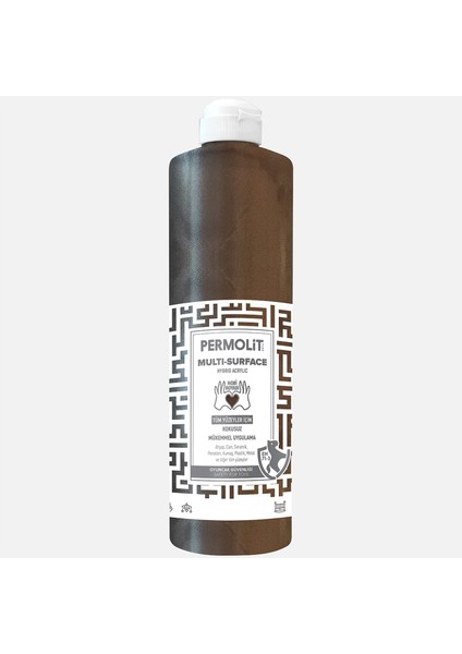 0,5 L Multi Surface Akrilik Boya Koyu Kahve