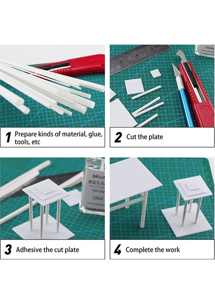 Kare Tüp Stili 5X4MM Abs Yuvarlak Boru Kare Boru Plastik Boş Boru Çapı Dıy El Yapımı Kum Masası Malzeme Model Inşaat - Türkiye E-Ticaret Başlığı (Yurt Dışından) modelleri