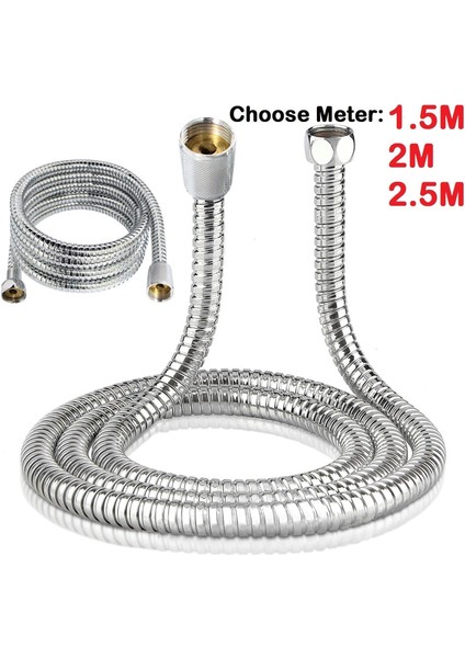 3 Metre Tarzı Dış Çap 14XİÇ Çap 6mm 3 Metre Duş Hortumu Ekstra Uzun Paslanmaz Çelik Boru Hortumlar Od 14XID 6mm El Duş Başlığı Hortumu Pirinç Iç ve Somun ile (Yurt Dışından)