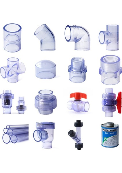 1 Adet Boru Tarzı 40MM 20~50MM Yüksek Şeffaf U Pvc Boru Bağlantı Elemanları Bahçe Su Akvaryum Balık Tankı Drenaj Boru Ek Parçaları Aksesuarları (Yurt Dışından) modelleri