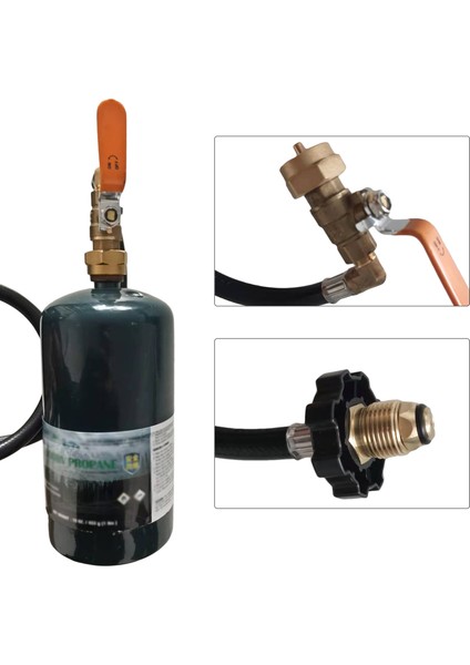 Siyah Stil 1 Lb Gaz Tüpü Için Propan Dolum Adaptörü Hortumu On/off Kontrol Valfi Ile 35.5 Inç Uzunlukta Propan Uzatma Hortumu - Propan Tank Adaptörü (Yurt Dışından) fırsatları