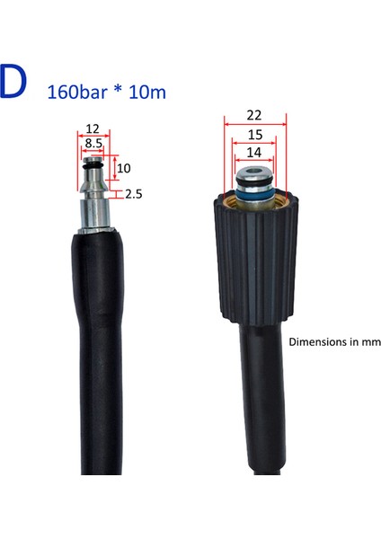 Bazı Ar Michelin Tarzı Için 10 Metre Karcher K2-K5 Araba Yıkama Yüksek Basınçlı Hortum Uzatma Hortumu Boru - Özelleştirilebilir Uzunluk (Yurt Dışından)