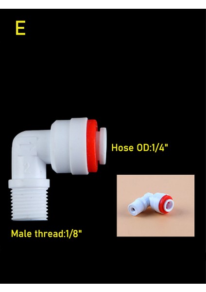 E Tarzı Tek Yönlü Ro Su Geri Akış Kontrol Vanası Düz Dirsek '' '' Hızlı Bağlantı Hortum Boru Bağlantısı Su Filtre Parçaları (Yurt Dışından)