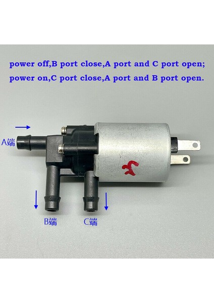 Koge KSW3WB-12A Dc 12V Mini Elektrikli Solenoid Su Valfı 2-Konum 3-Yollu Port Su Hava Akış Kontrolü Mikro Silindir Valfı (Yurt Dışından)