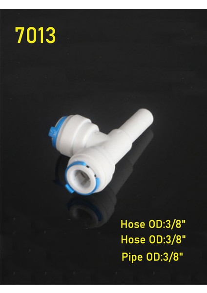 NO.7013 Tarzı Ro Su Plaste Fitting Düz Dirsek Tee Hortum Od Boruya Ters Ozmoz Sistemi Hızlı Bağlantı - Türkçe E-Ticaret Başlığı (Yurt Dışından)