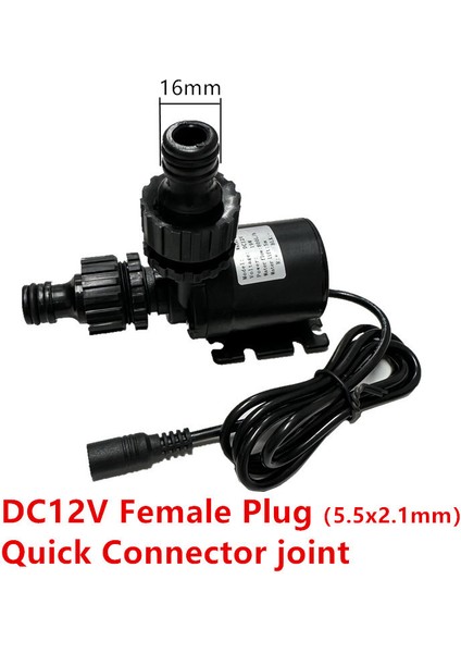 Dc 12V Hızlı Bağlantı Su Pompası 12V Yüksek Basınç Ultra Sessiz Güneş Dc 24V Kaldırma Lh Fırçasız Motor Daldırma Su Pompaları Hızlı Kırılma Bağlantısı (Yurt Dışından)