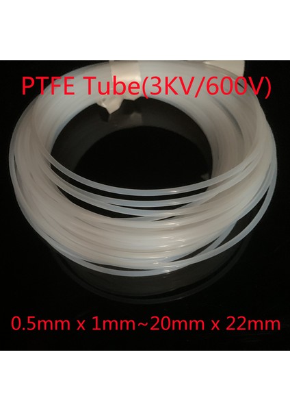 Sütlü Beyaz Tarzı Kimlik 0,5 mm x 1,5 mm Ptfe Boru Iç Çap F46 Kapiler Izole Hortum Sert Boru Sıcaklık Korozyon Direnci (Yurt Dışından)
