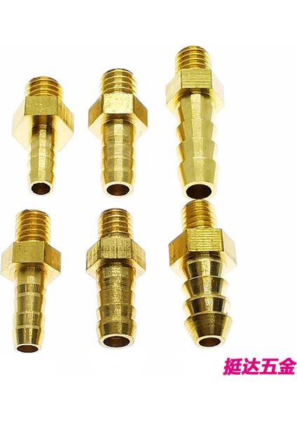 6 Mm'den M5X0,8 Stiline Mini Pagoda Boru Bağlantı Parçaları Erkek Metrik Dişli Pirinç Boru Hortumu Deri Tüp Trakea Bağlayıcı (Yurt Dışından) fırsatları